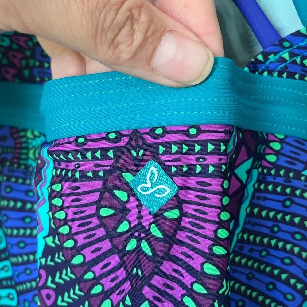 PrAna Swimwear in Blue and Purple Pattern Tankini Top, Women’s Sz XS - Picture 5 of 12